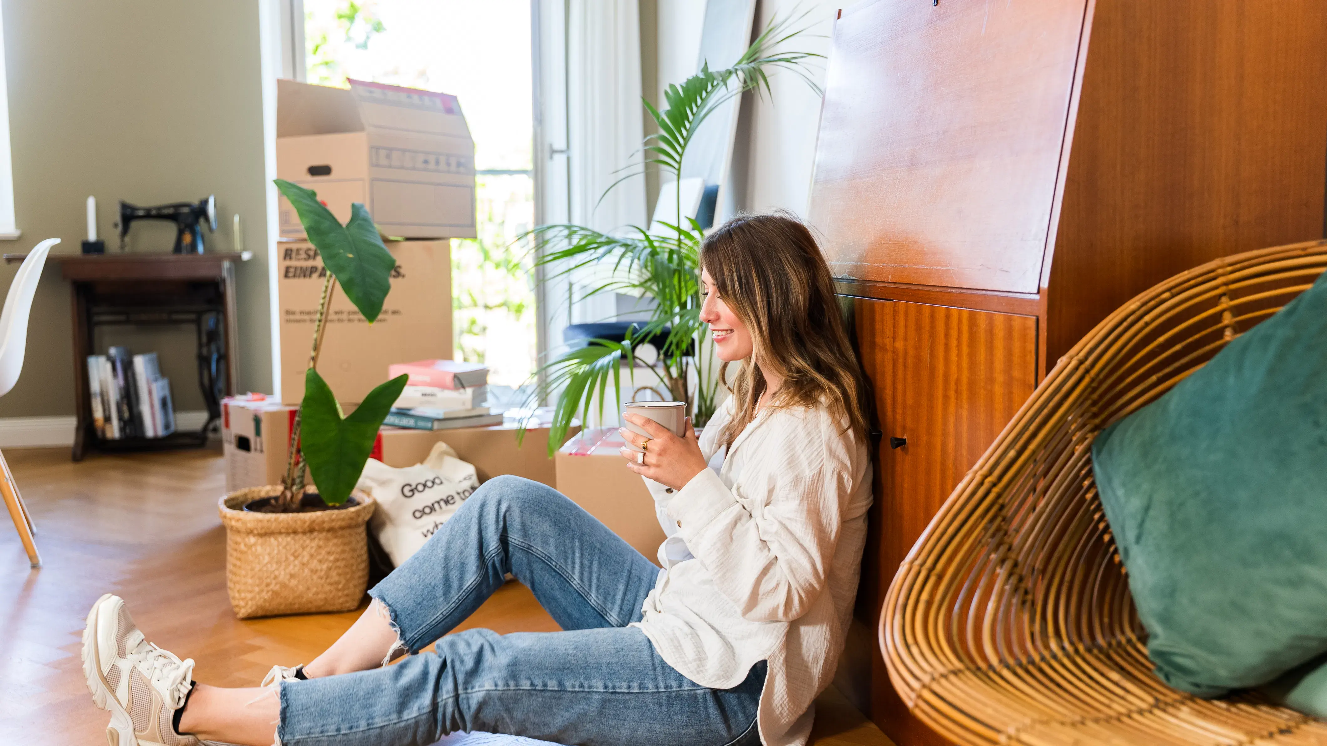 Girl in apartment in Berlin